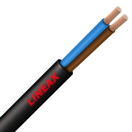 LINEAX H07RN-F rubberkabel flexibel Nexans 750V Eca AD6 zwart 2X6mm² LINEAX2X6-ECA B 500