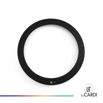 LIT by Cardi Ava ring zwart mat