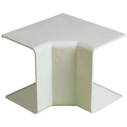 Linum Eco Duct 80 binnenbocht 90° +/-RAL9002 ivoor    = EC-I/80 of ECI ADP-3321-013