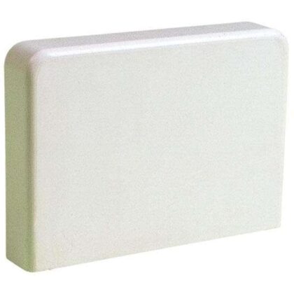 Linum Eco-Stop 105 eindstuk +/- RAL9002 ivoor       = ECAP/105 ADP-3541-013
