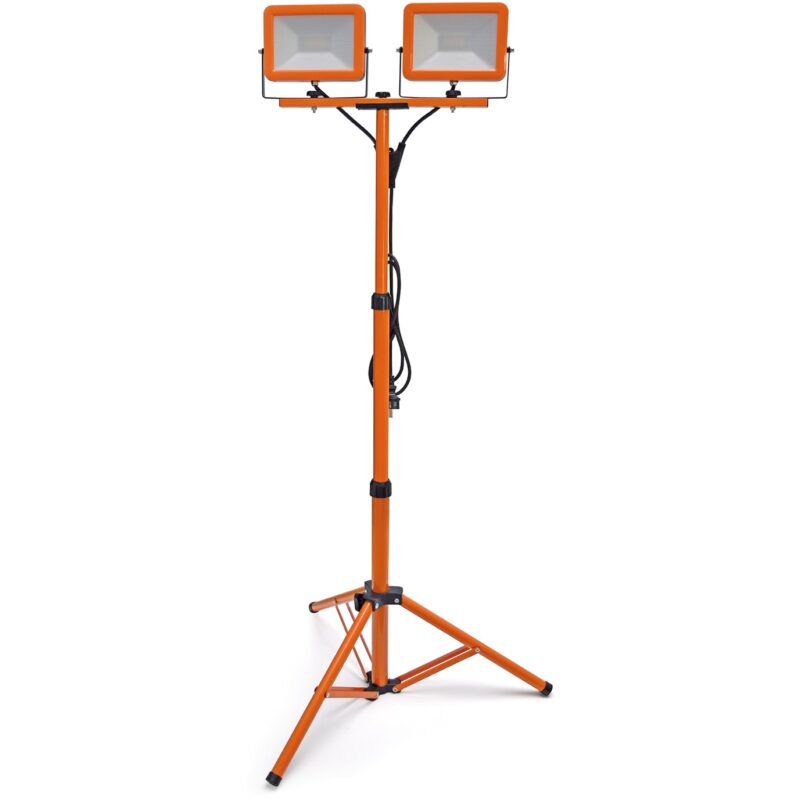LumX LED straler FT-60 op statief : 2x30W / 3 m. H07RN-F / IP65 LM 36660