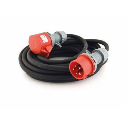 LumX Neopreen verlengkabel EN 60309 - 10m - 400V-16A - 3P+N+A LM 44110
