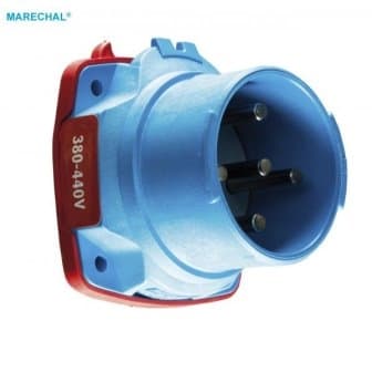 MARECHAL DECONTACTOR DSN3 STEKER POLY BLAUW Size.2 IP66/67/69 3P+N+A 32A 440V AC 6138017