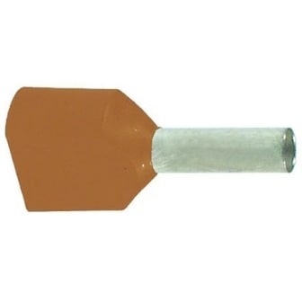 MECATRACTION GEISOL.DUBBELE ADEREINDHULS 2X10MM²BRUIN TE10014