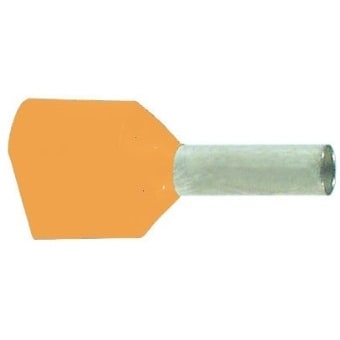 MECATRACTION GEISOL.DUBBELE ADEREINDHULS 2X4MM²ORANJE TE4012