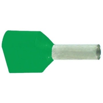 MECATRACTION GEISOL.DUBBELE ADEREINDHULS 2X6MM² GROEN TE6014