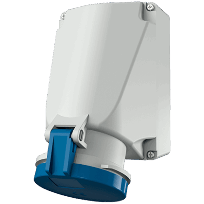 MENNEKES Wandcontactdoos 63A 3P 6H 230V blauw IP44 met SoftCONTAC M1137A