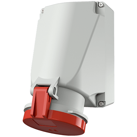 MENNEKES Wandcontactdoos 63A 4P 6H 400V rood IP44 met SoftCONTACT M1141A