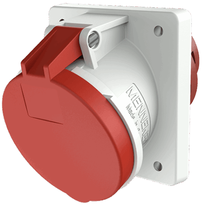 MENNEKES Inbouwcontactdoos 63A 5P 6H 400V rood IP44 met SoftCONTACT