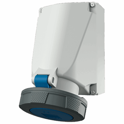 MENNEKES Wandcontactdoos SoftCONTACT 63A 4P 9H 230V blauw IP67 M131A