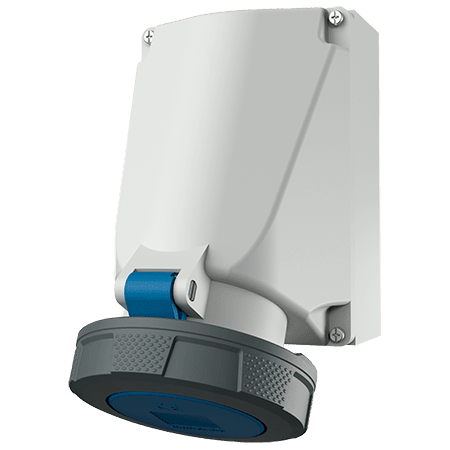 MENNEKES Wandcontactdoos SoftCONTACT 63A 4P 9H 230V blauw IP67 M131A