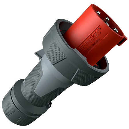 MENNEKES Stekker PowerTOP Xtra 125A 4P 6H 400V rood IP67 M13219