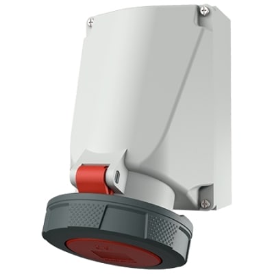 MENNEKES Wandcontactdoos SoftCONTACT 63A 5P 6H 400V rood IP67 M136A