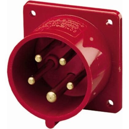 MENNEKES Toestelcontactstop inbouw 32A 5P 6H 400V rood IP44 M1409