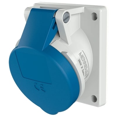 MENNEKES Inbouwcontactdoos 16A 3P 6H 230V blauw IP44