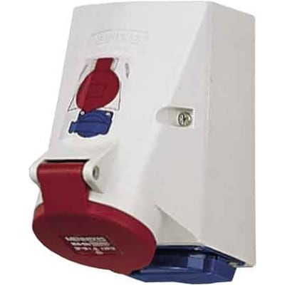 MENNEKES Twinbox (1x CEE contactdoos 16A 5P 400V + 1x NF contactdoos 16A 2P+A 230V) M1649NF