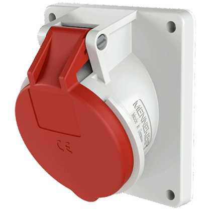 MENNEKES INBOUWCONTACTDOOS 32A4P6H400V ROOD IP44 M1740
