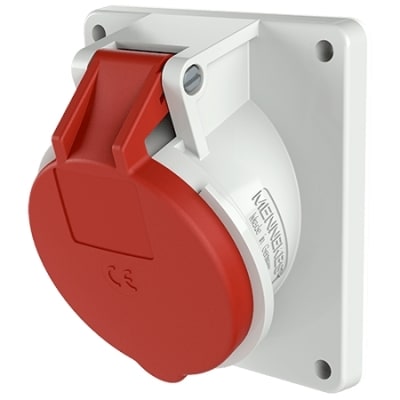 MENNEKES Inbouwcontactdoos 32A 5P 6H 400V rood IP44