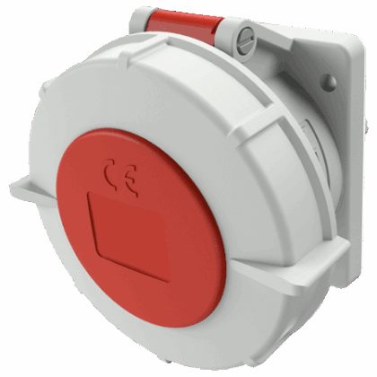 MENNEKES Inbouwcontactdoos 32A 5P 6H 400V rood IP67