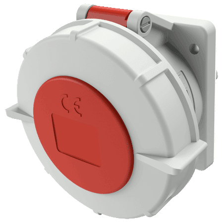 MENNEKES Inbouwcontactdoos 32A 5P 6H 400V rood IP67
