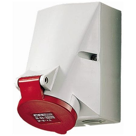 MENNEKES Wandcontactdoos 16A 5P 6H 400V rood IP44