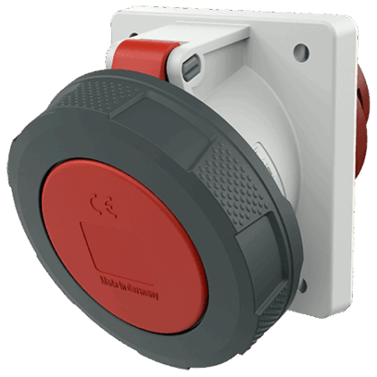 MENNEKES Inbouwcontactdoos SoftCONTACT 63A 5P 6H 400V rood IP67