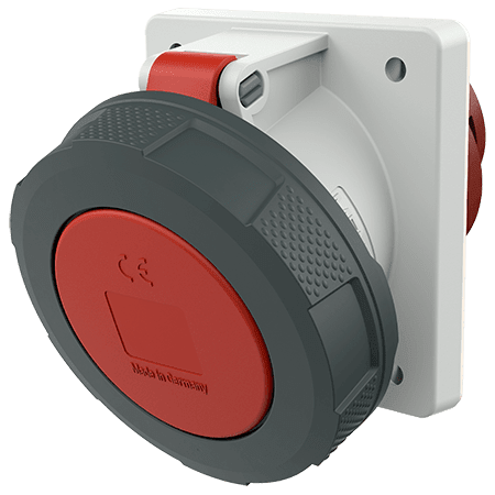 MENNEKES Inbouwcontactdoos SoftCONTACT 63A 5P 6H 400V rood IP67