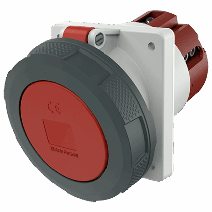 MENNEKES Inbouwcontactdoos TorsieveerCONTACT 125A 5P 6H 400V rood IP67