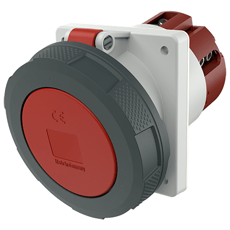 MENNEKES Inbouwcontactdoos TorsieveerCONTACT 125A 5P 6H 400V rood IP67