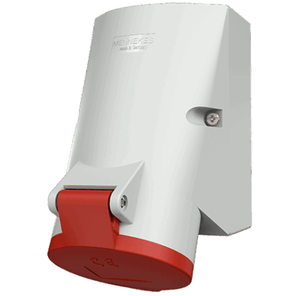 MENNEKES Wandcontactdoos 32A 4P 6H 400V rood IP44