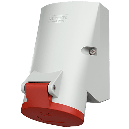 MENNEKES Wandcontactdoos 32A 4P 6H 400V rood IP44