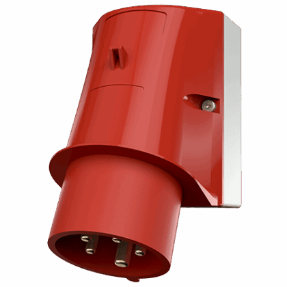 MENNEKES Fasenwisselaar 32A 5P 6H 400V rood IP44 als wandtoestelcontactstop M2478