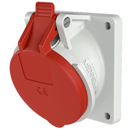 MENNEKES INBOUWCONTACTDOOS 16A5P6H400V ROOD IP44 M3070