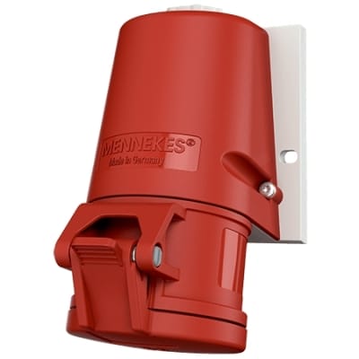 MENNEKES Wandcontactdoos 16A 5P 6H 400V rood IP44