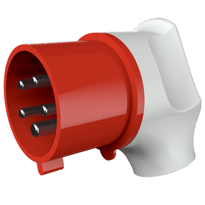 MENNEKES Haakse contactstop 32A 5P 6H 400V rood IP44 M3266