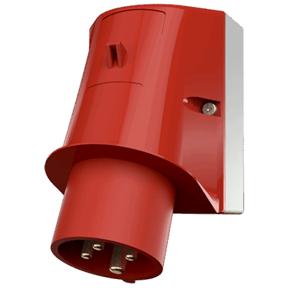 MENNEKES Wandtoestelcontactstop 16A 4P 6H 400V rood IP44 M336