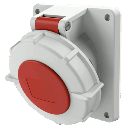 MENNEKES Inbouwcontactdoos 16A 5P 6H 400V rood IP67
