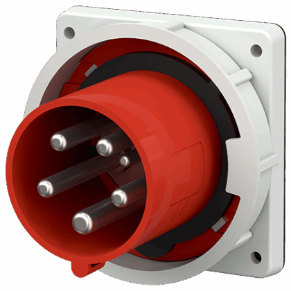 MENNEKES Toestelcontactstop inbouw 63A 5P 6H 400V rood IP67
