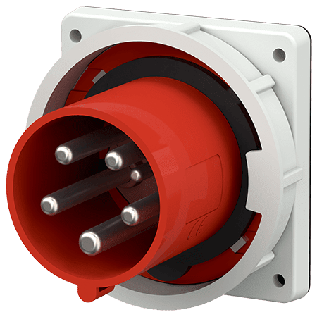 MENNEKES Toestelcontactstop inbouw 63A 5P 6H 400V rood IP67