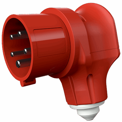 MENNEKES Haakse contactstop VarioTOP 16A 5P 6H 400V rood IP44 M3980
