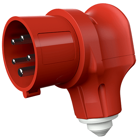 MENNEKES Haakse contactstop VarioTOP 16A 5P 6H 400V rood IP44 M3980
