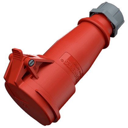 MENNEKES Koppelcontactstop AM-TOP 16A 7P 6H 400V rood IP44