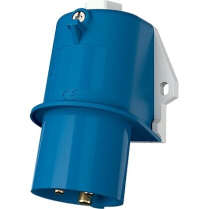 MENNEKES Wandtoestelcontactstop 16A 3P 6H 230V blauw IP44 zonder klapdeksel M844