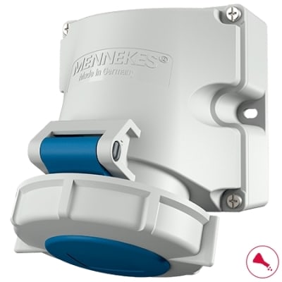 MENNEKES Wandcontactdoos IP67 16A 3P 6h 230V Pocan PBT M9105