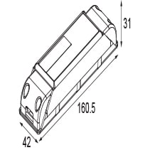 MODULAR LED gear Deep Dim 500mA 20W dali 11630130