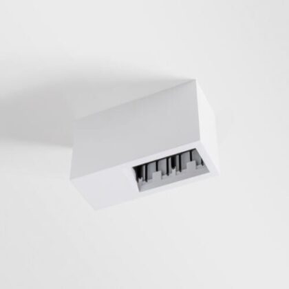 MODULAR Qbini surface box 2x LED GE white struc 13120109