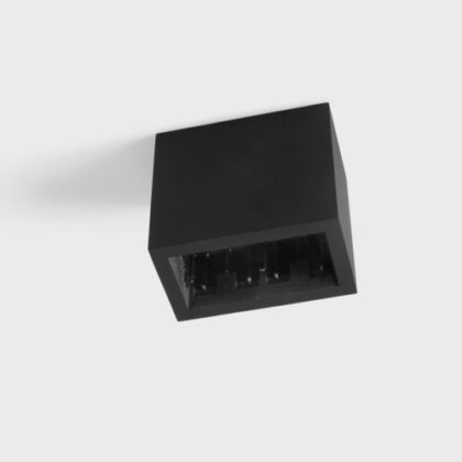 MODULAR Qbini surface box 2x LED GE black struc 13120132