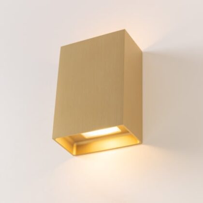 MODULAR Sulfer Wall Up/Down 2x LED 2700K Trailing Edge DI Champagne Brushed 13270015