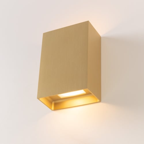 MODULAR Sulfer Wall Up/Down 2x LED 2700K Trailing Edge DI Champagne Brushed 13270015