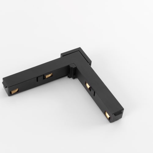 MODULAR Pista track 48V electrical/mechanical surface connection 90° outside black struc 13418232